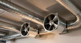 proper duct fan arrangement