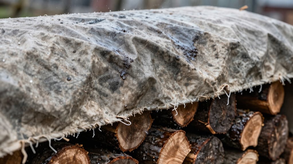 proper ventilated firewood covers