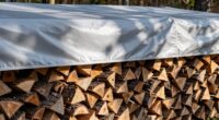 protects firewood from elements