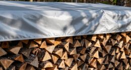 protects firewood from elements