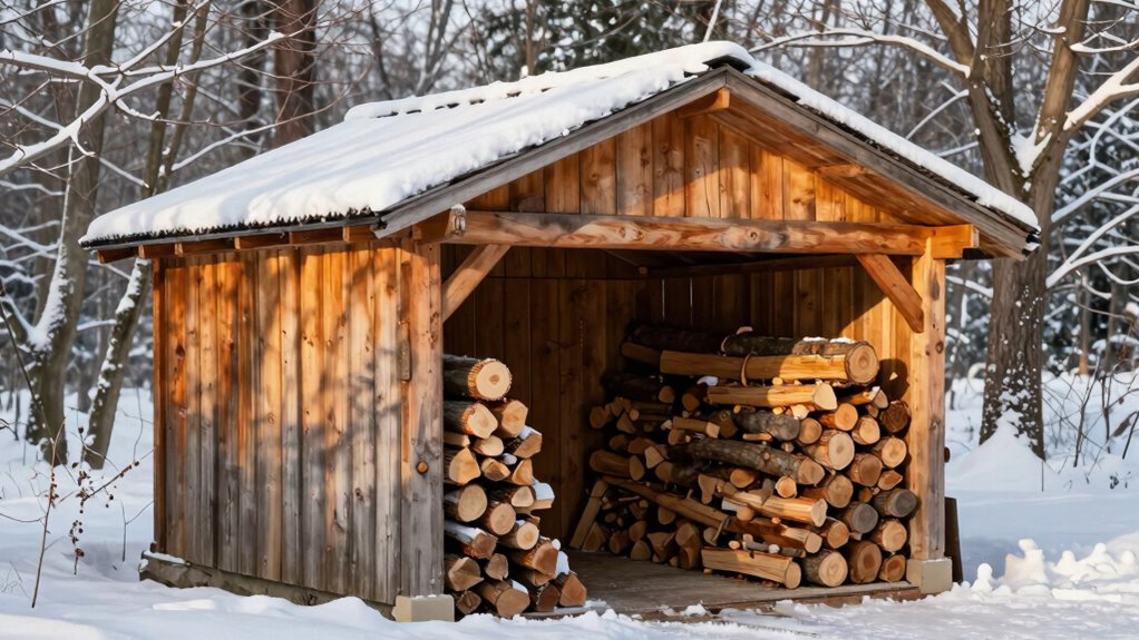 smart firewood shed design