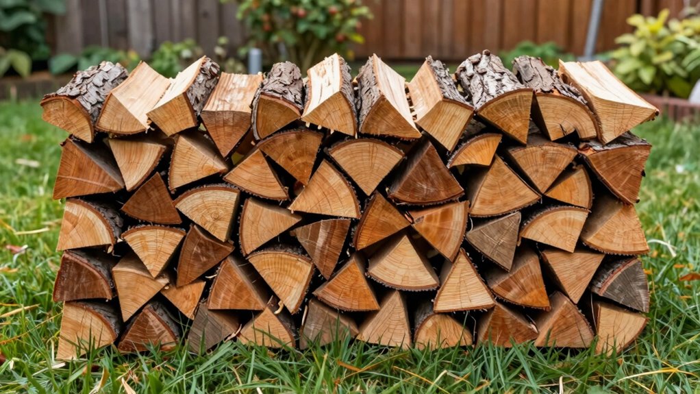 space efficient firewood stacking methods