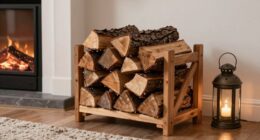 stylish indoor firewood storage