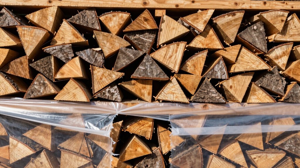 top cover promotes dry wood