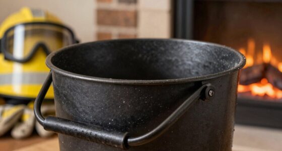 treat ash buckets safely