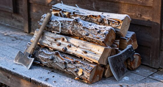 unburned winter firewood