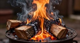wet wood burns faster
