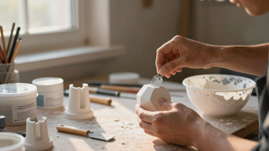 Adding Weight to a 3D Print With Plaster of Paris, Cleanly