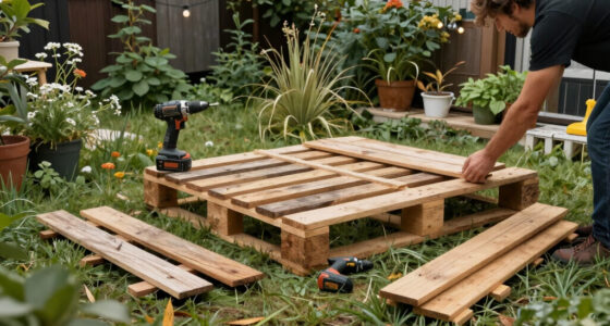 An “Unusable and Overgrown” Yard Got a Dreamy Patio Redo with DIY Furniture