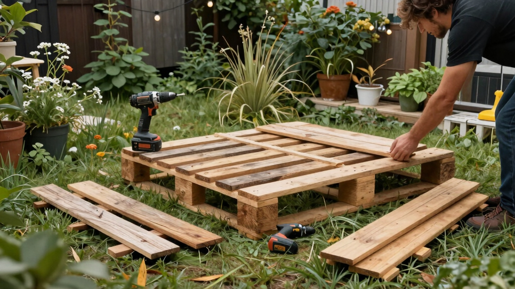 An “Unusable and Overgrown” Yard Got a Dreamy Patio Redo with DIY Furniture