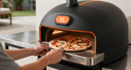 Dome XL (Gen 2) pizza oven in Black Orange by Tonester and Gozney
