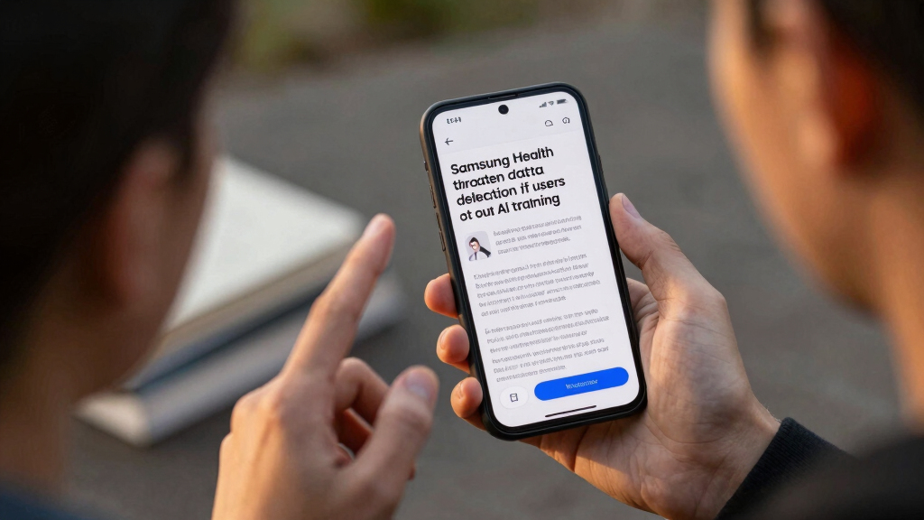 Samsung Health app threatens data deletion if users opt out AI training