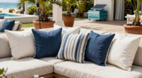 These $15 Pillows Instantly Created Chic Beach Club Vibes in My Backyard