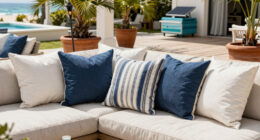 These $15 Pillows Instantly Created Chic Beach Club Vibes in My Backyard