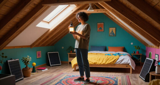A Plain Attic Bedroom Is Now A “Little Jewel Box” After A Colorful Redo