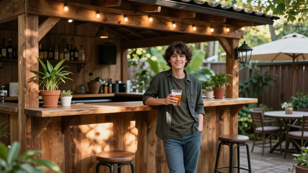 This DIY Couple Built The Coolest Backyard Bar For Almost Nothing — Here’s How