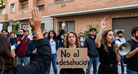 Thousands Protest Against Maricarmen's Eviction In Madrid