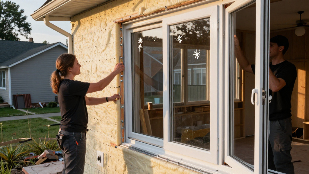 Exterior Foam With Thermalbuck And European Windows- No Wood To Attach Window Flashing To!