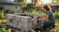 Use Concrete Blocks For A Durable Alternative To A Compost Bin