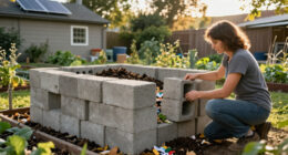 Use Concrete Blocks For A Durable Alternative To A Compost Bin